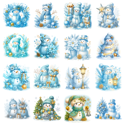 Christmas Snowman Clipart